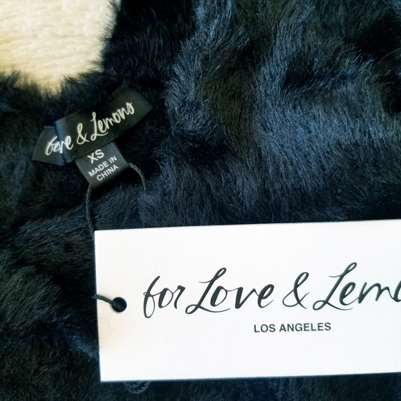 For Love and Lemons Black Fiona Crop Top NWT - Picture 9 of 13